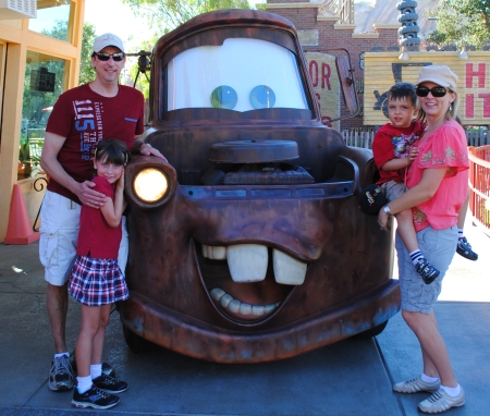 Mater, Cars Land with kids