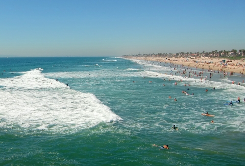 Learning to Surf in Huntington Beach, Surf City USA