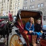 mother and daughter carriage ride