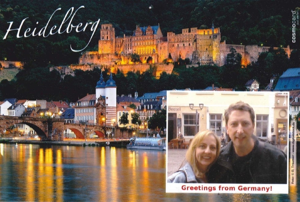 Postcard souvenir of Heidelberg, Germany