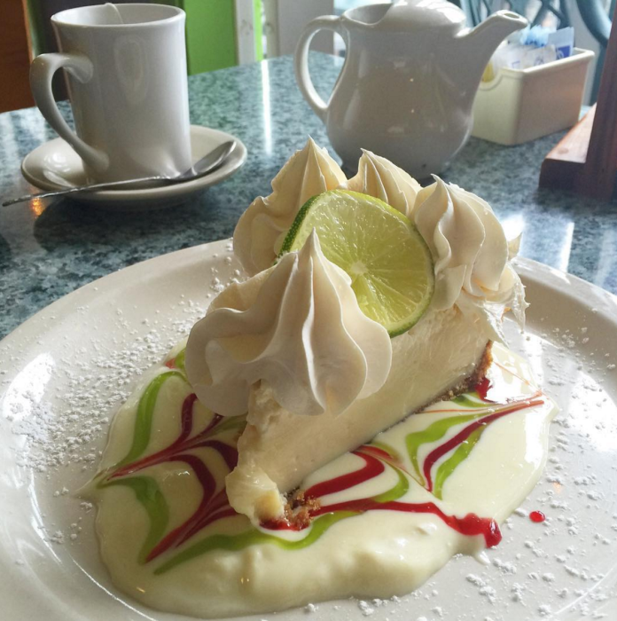 The key lime pie at Key Lime Bistro is a sweet, creamy work of art ~ Fun Things to Do on Captiva Island and Sanibel Island When it Rains