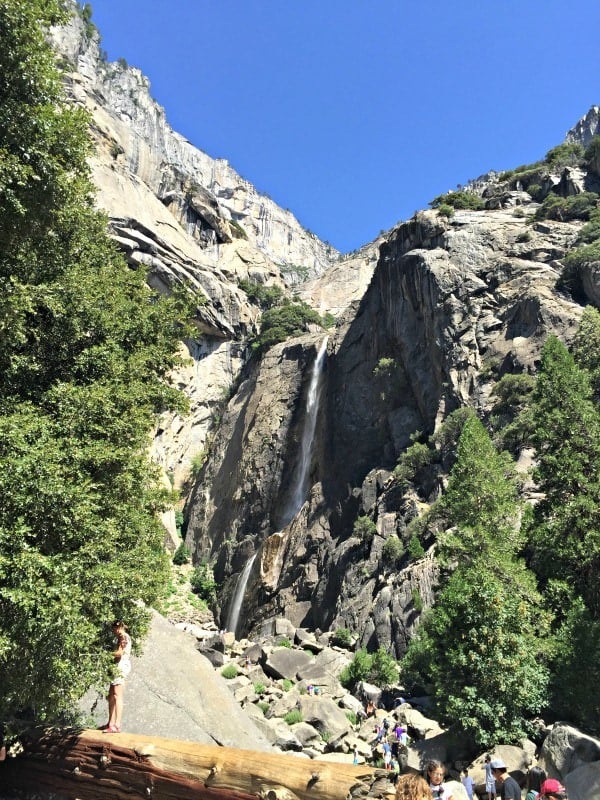 A short hike leads to the beautiful Lower Yosemite Falls (Credit: C. Laroye)