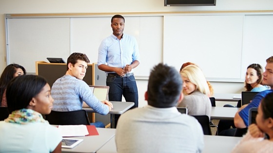 Visit a classroom during a college tour with your teen