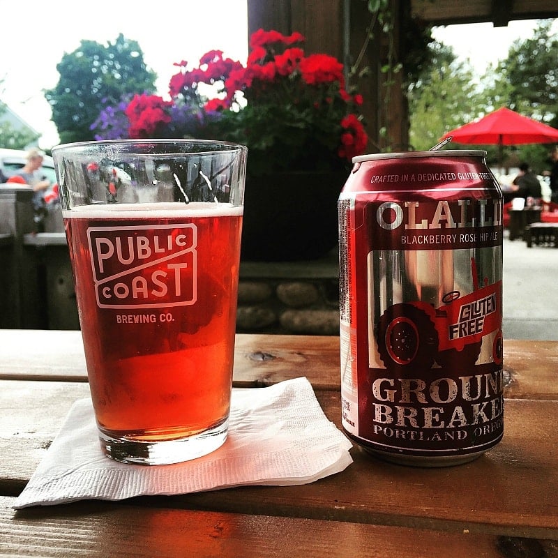 My gluten-free beer at Public Coast Brewing Company ~ 10 Things You Must Do in Oregon's Cannon Beach with Kids