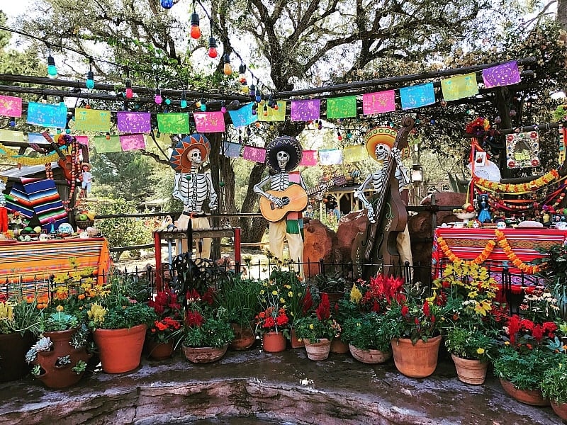 Day of the Dead decorations in Zocalo Park ~ 8 Reasons to Visit Disneyland in Fall