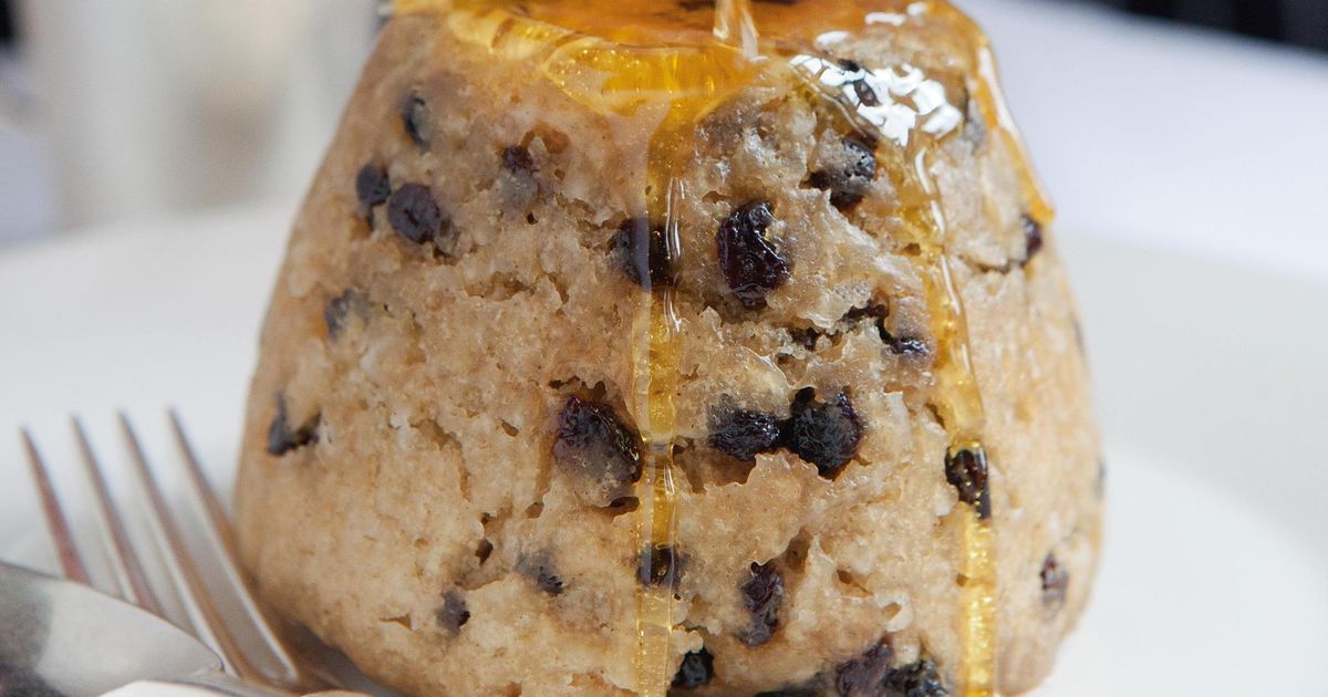 Classic spotted dick is an English comfort food