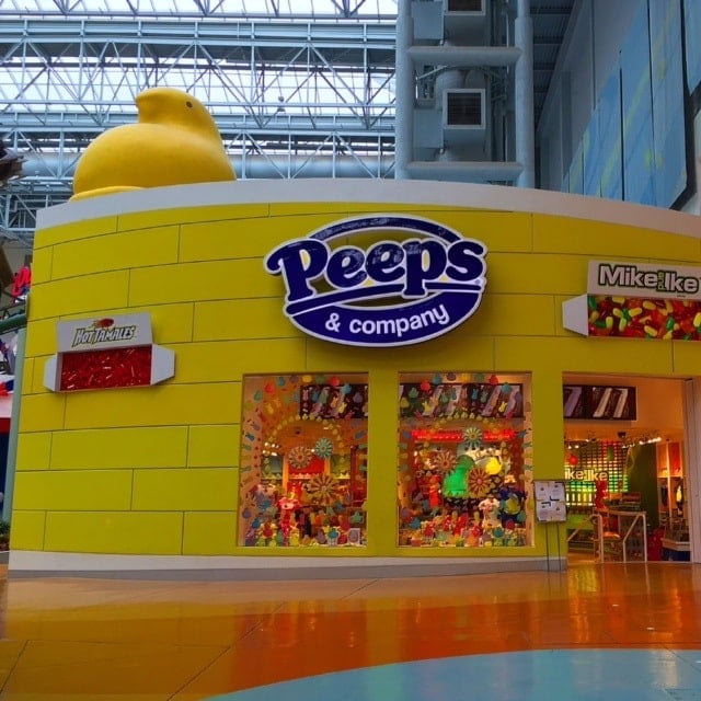 An entire store dedicated to Peeps sweets in the Mall of America