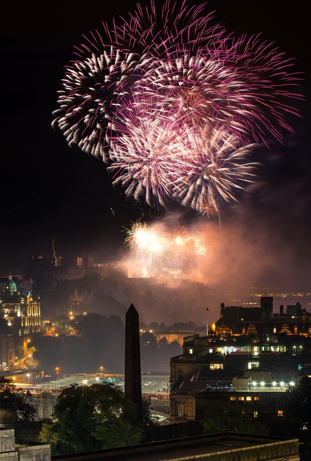 Fireworks over Edinburgh Castle ~ New Year's Eve Traditions from Europe