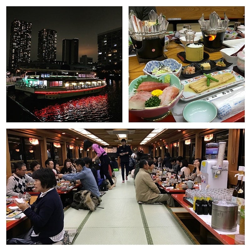 An Amitatsu dinner cruise on Sumida River is an experience your family will always remember ~ Tokyo with Kids
