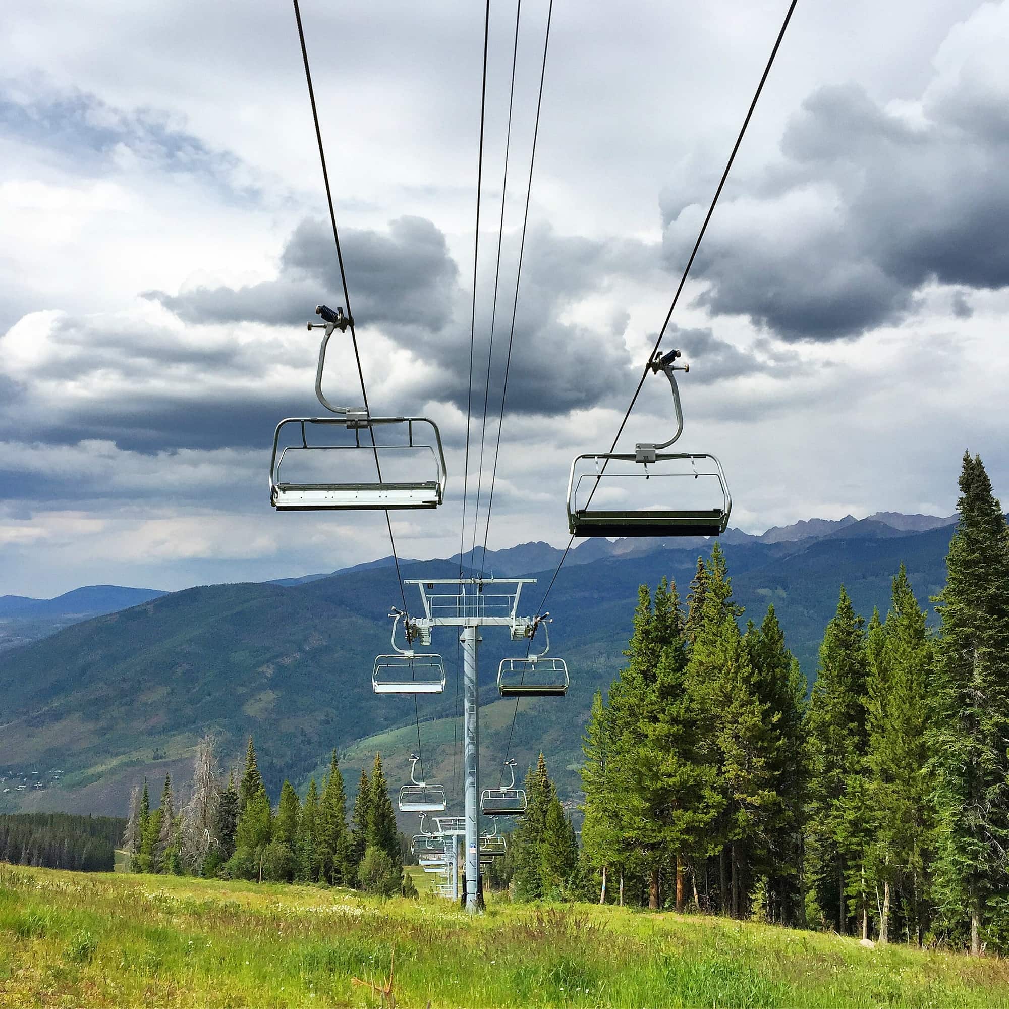 Vail in summer chairlift