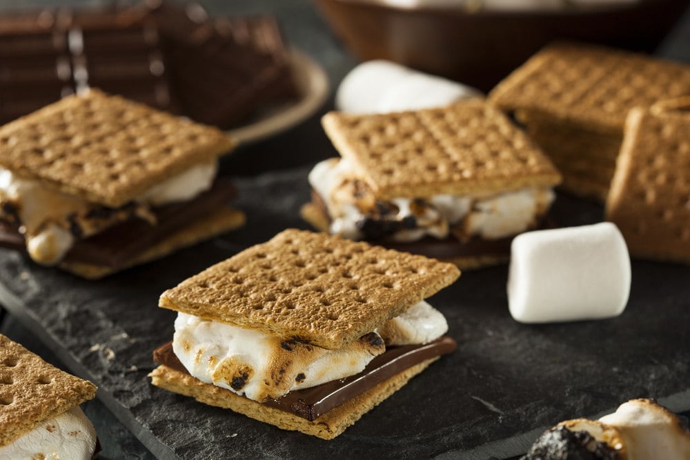 S'mores make a fun and tasty way to top off a backyard barbecue party
