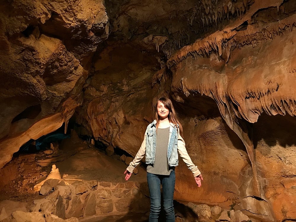 Inside one of the caves at Caves of the Wind Mountain Park ~ 9 Amazing Adventures in Canon City and Colorado Springs for Families