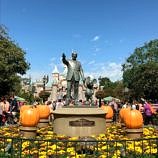 Halloween decorations at Disneyland in fall