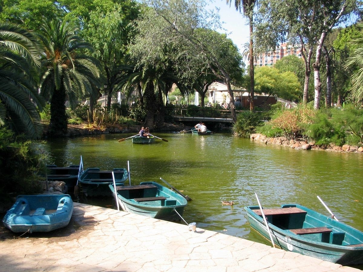 Rowboats at Citadel Park in Barcelona 