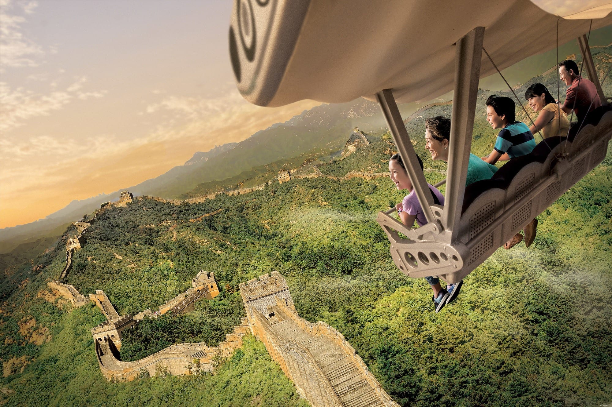Soarin' Around the World takes riders flying past some the Earth's most iconic monuments ~ Educational things to do at Disneyland with kids