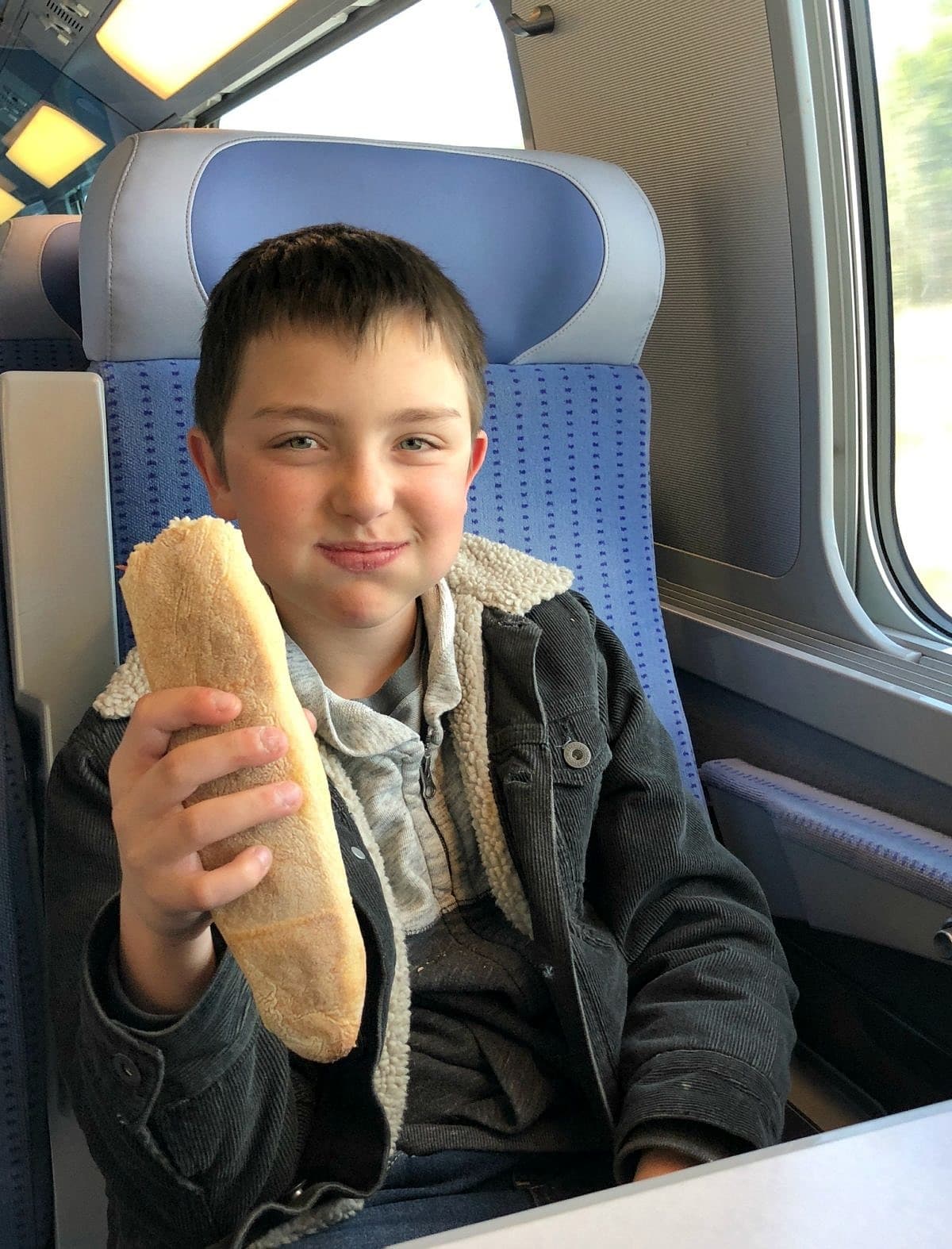 The best sandwich of this kid's life in Paris