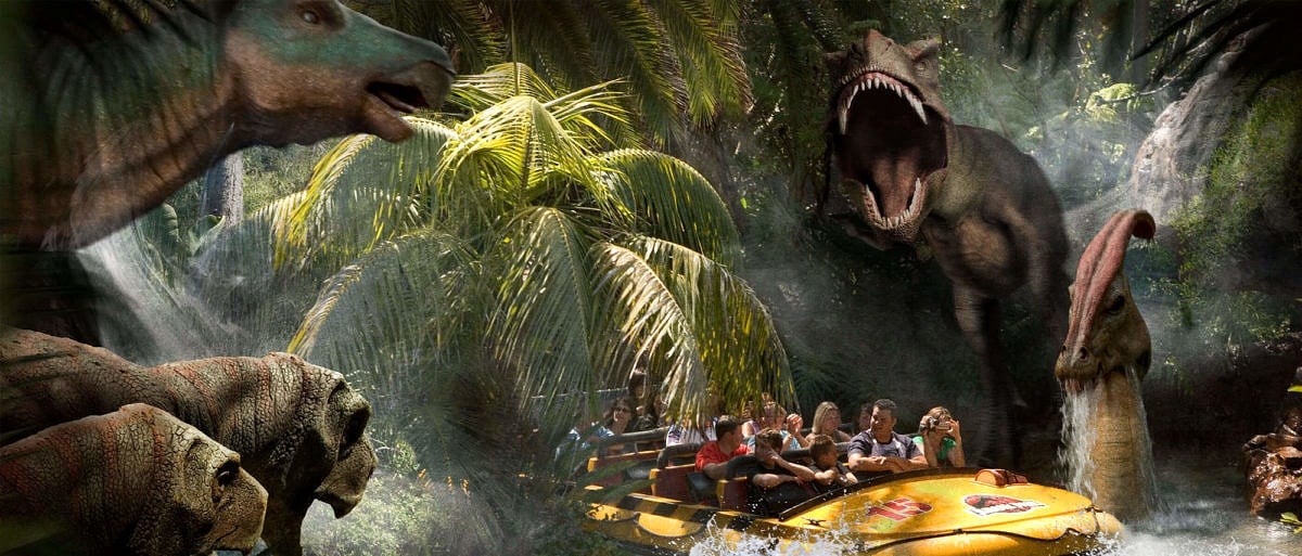 Jurassic Park – The Ride uses 1.5 million gallons of water!