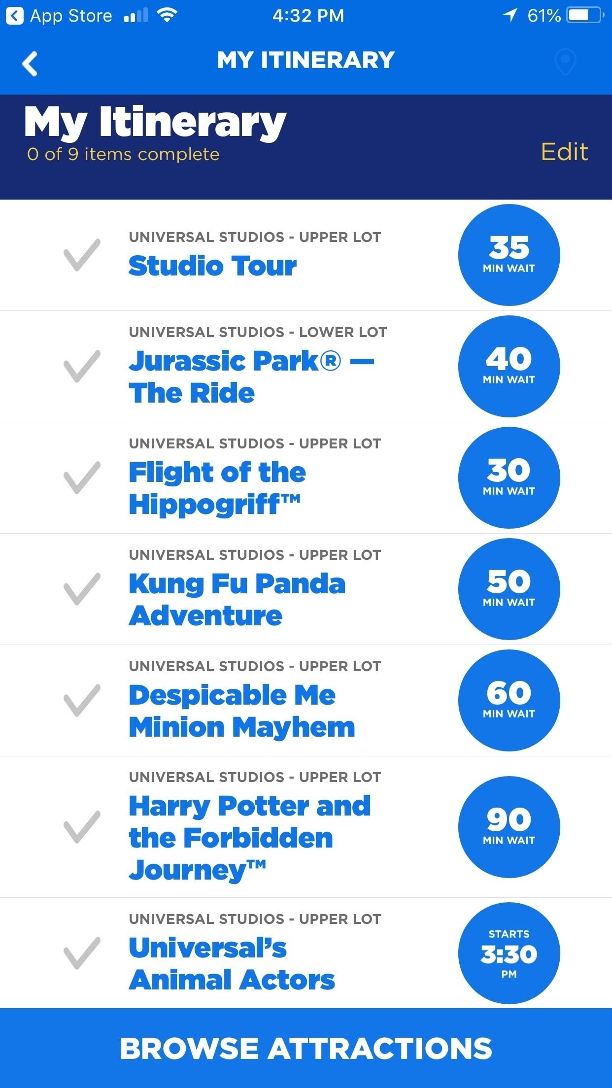 It's easy to plan your day at Universal Hollywood Studios with kids with the Universal Studios Hollywood Official App 