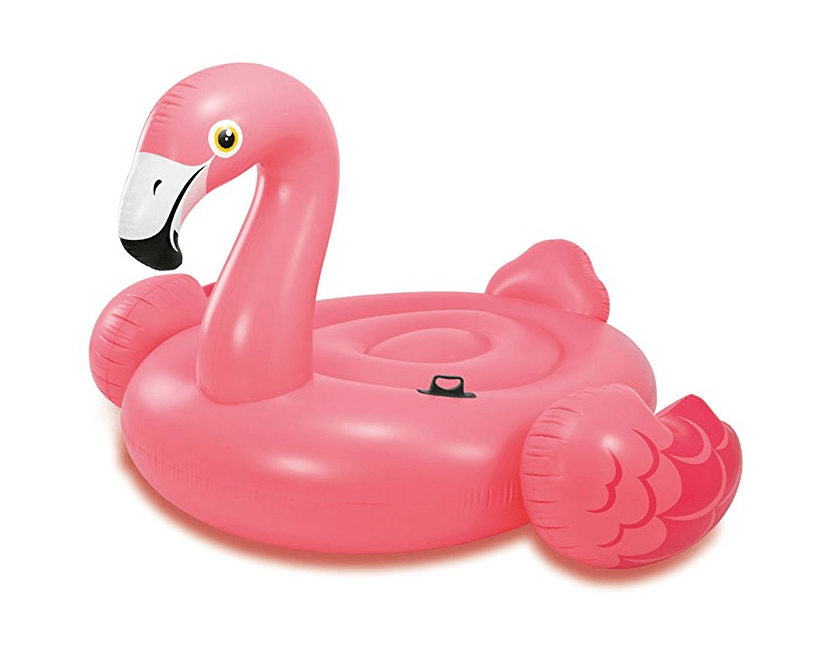 No list of best pool floats would be complete without a giant pink flamingo