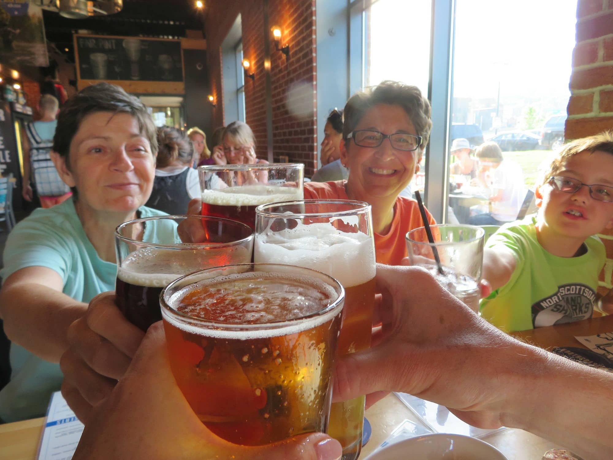Canal Park Brewing Company in Duluth with kids