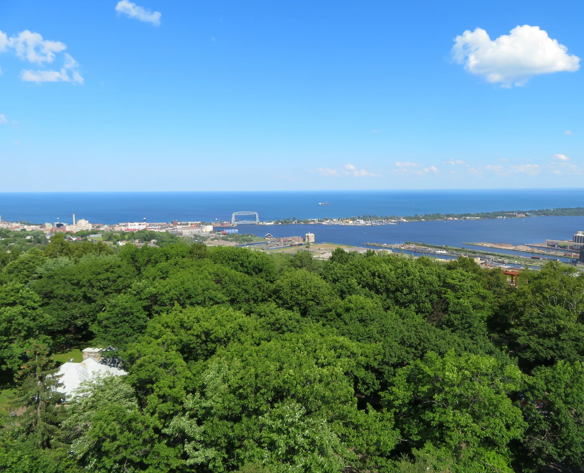View of Duluth from Enger Tower