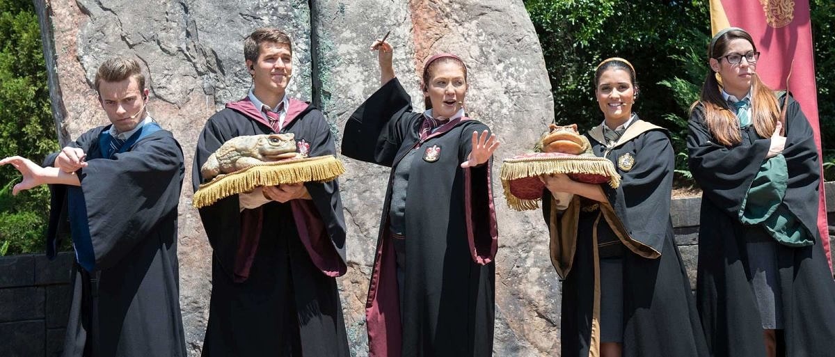 Keep your eyes and ears open for the Frog Choir at Harry Potter Universal Studios