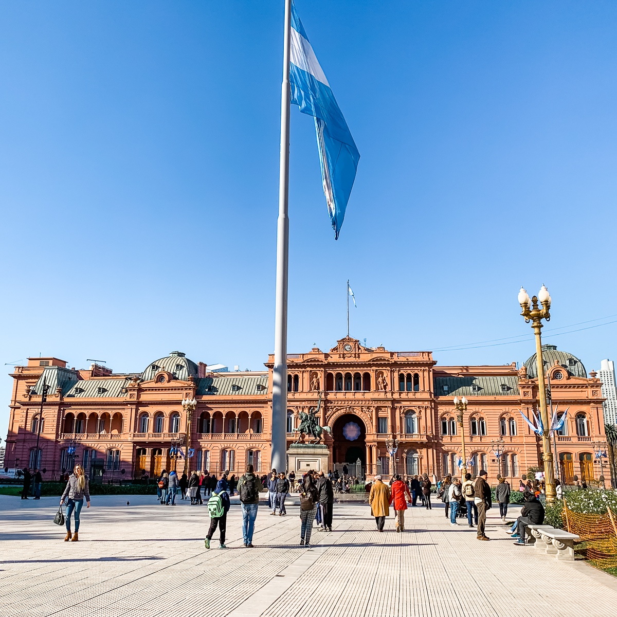 Casa Rosada in Buenos Aires with kids