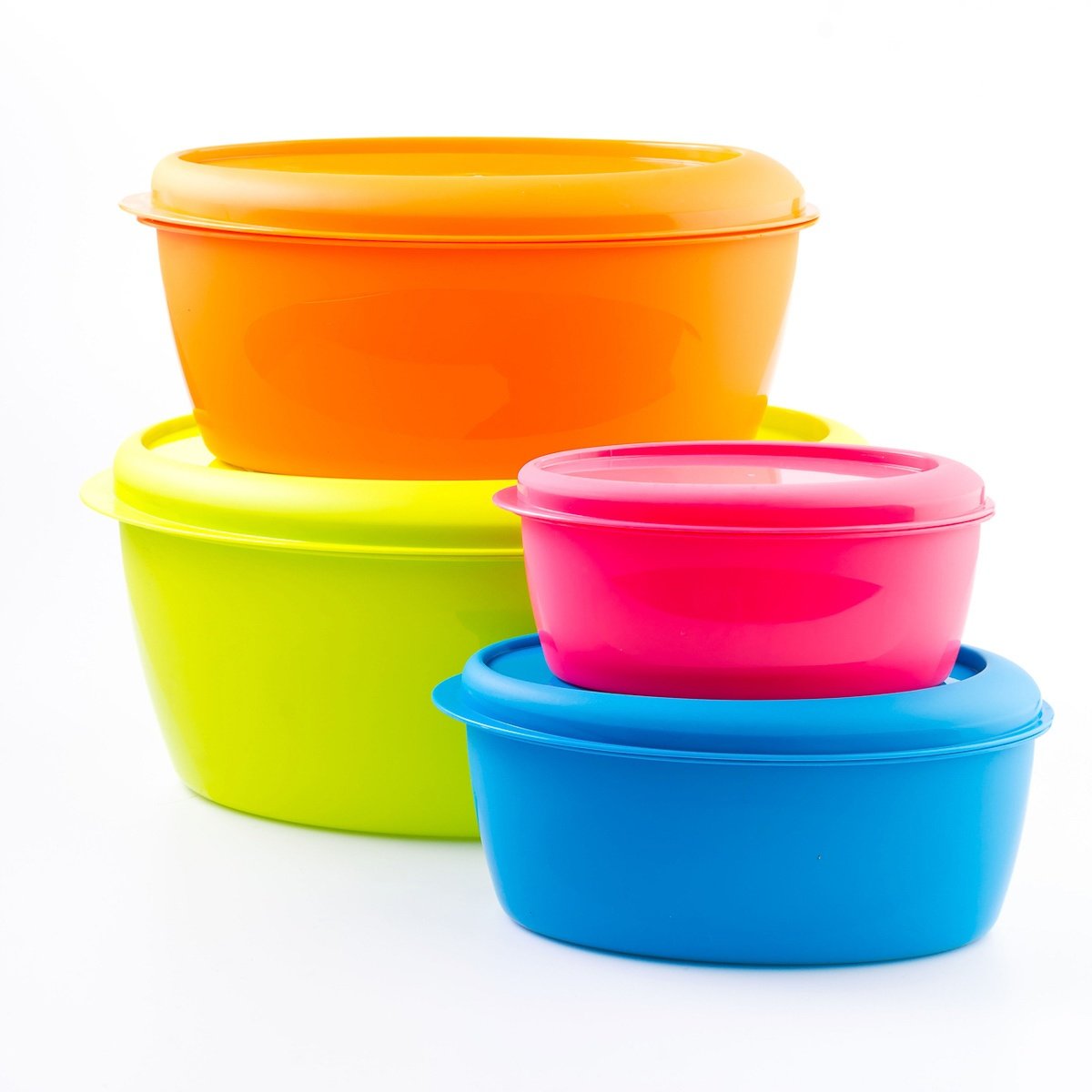 Colorful travel snack containers