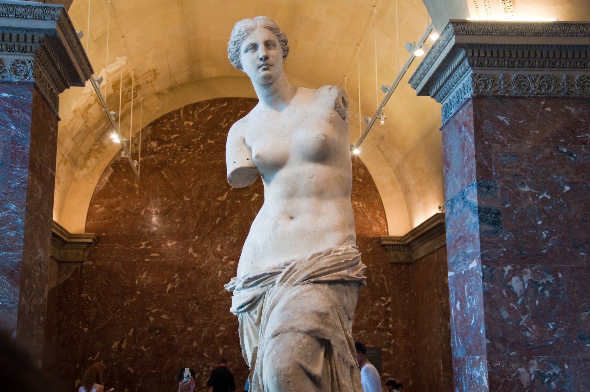 Venus de Milo, also known as Aphrodite of Milos, at the Louvre in Paris