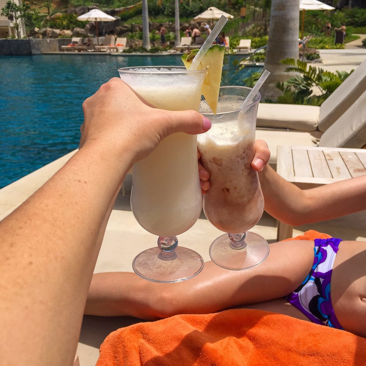All-inclusive smoothies and cocktails at family-friendly resort in Costa Rica