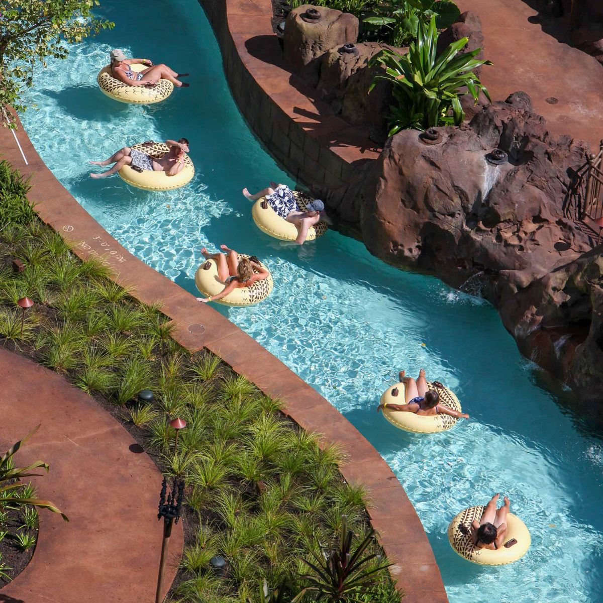 Lazy River at Disney Aulani Resort in Oahu, Hawaii