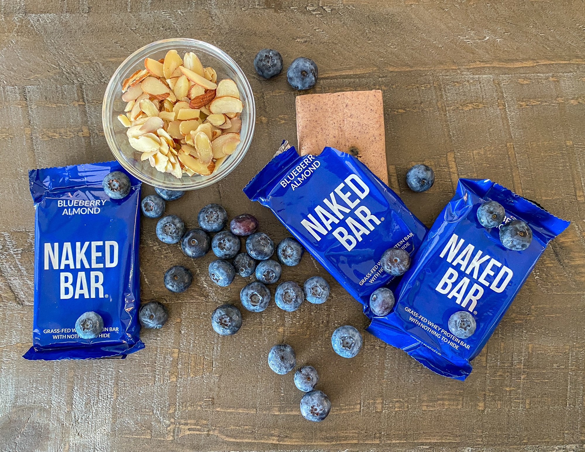 Blueberry Almond Naked Bars protein bars