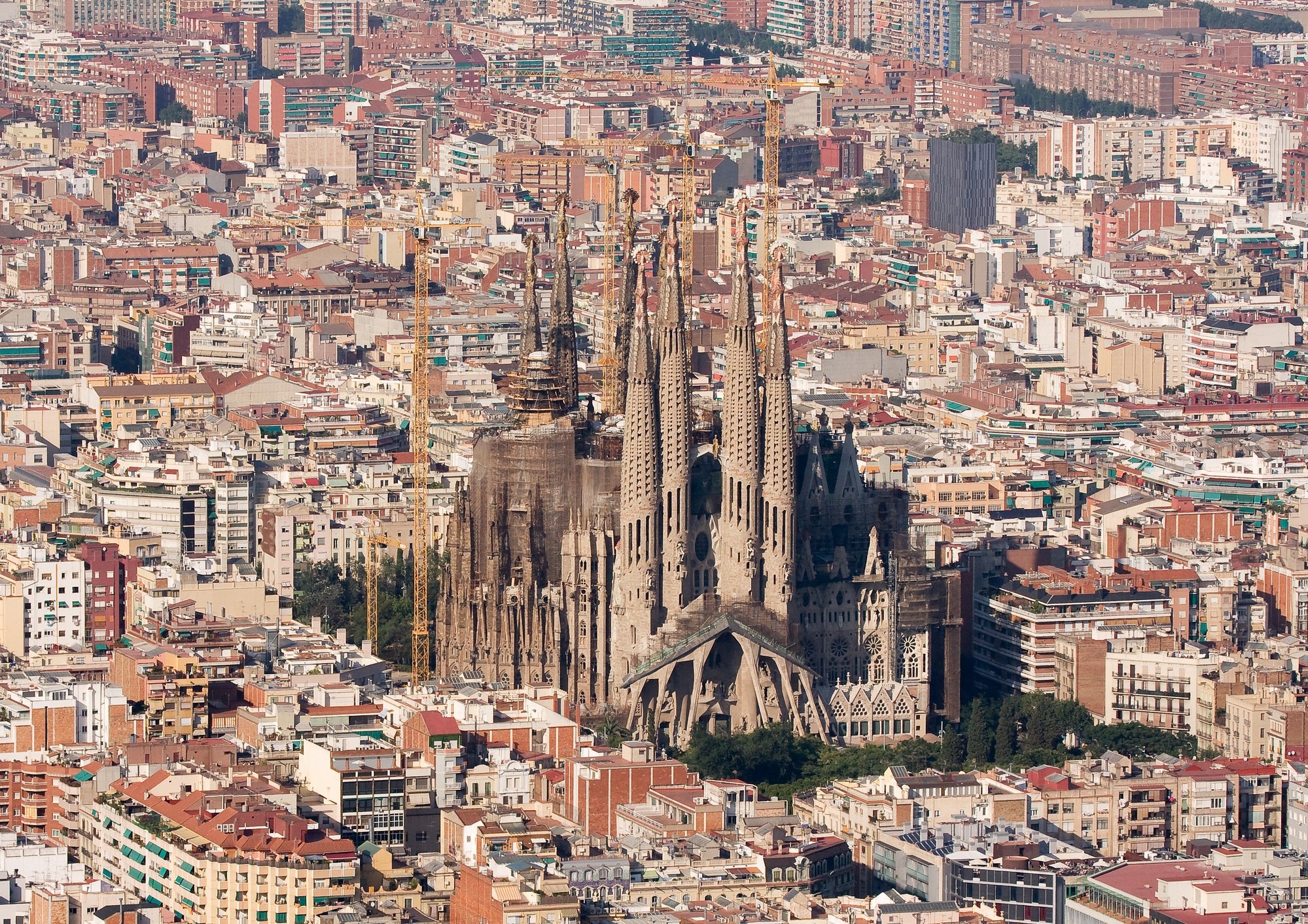 La Sagrada Familia Basilica in Barcelona, Spain 