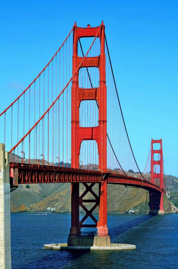 How long did it take to build the Golden Gate Bridge?