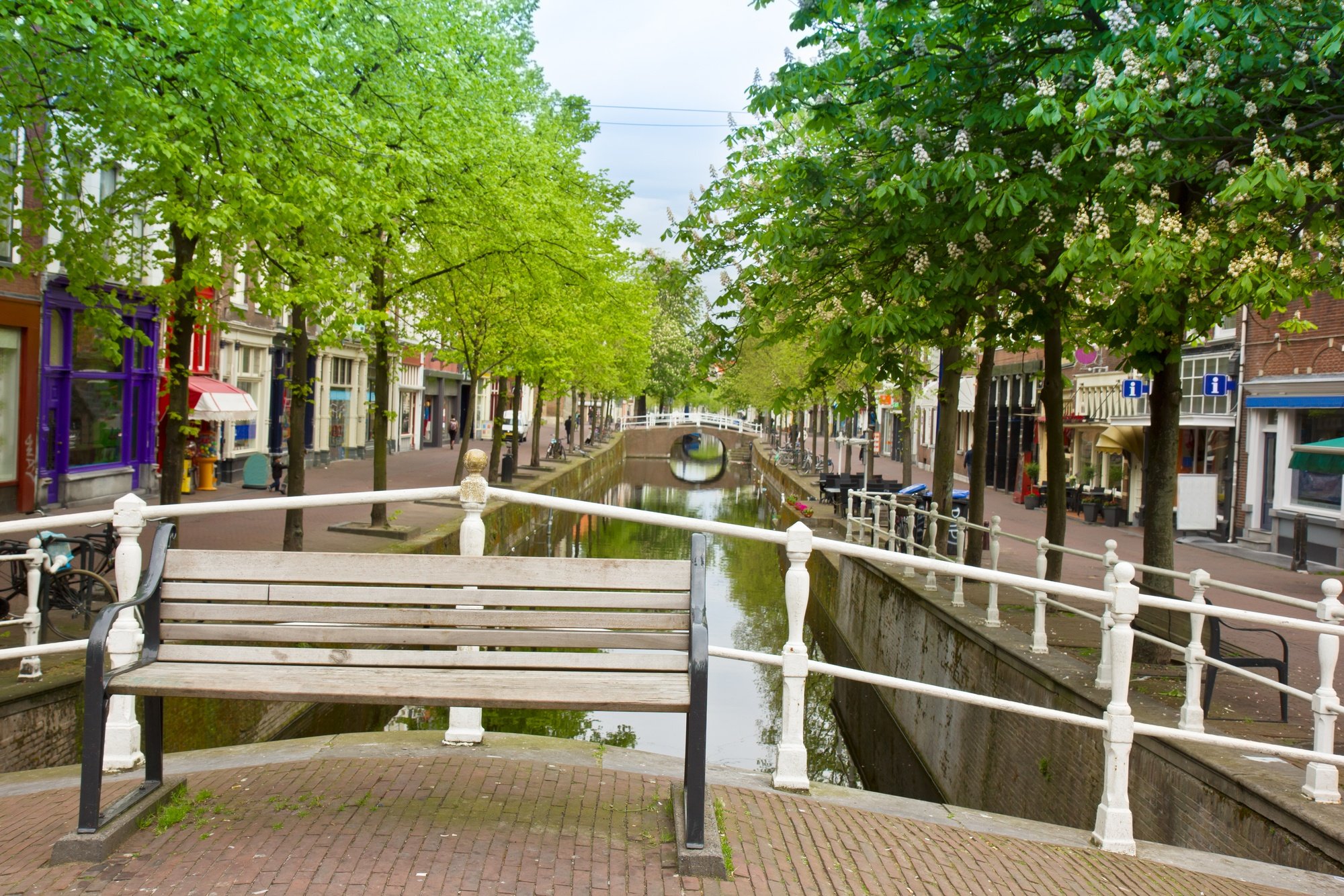 Canal in Delft, Holland 