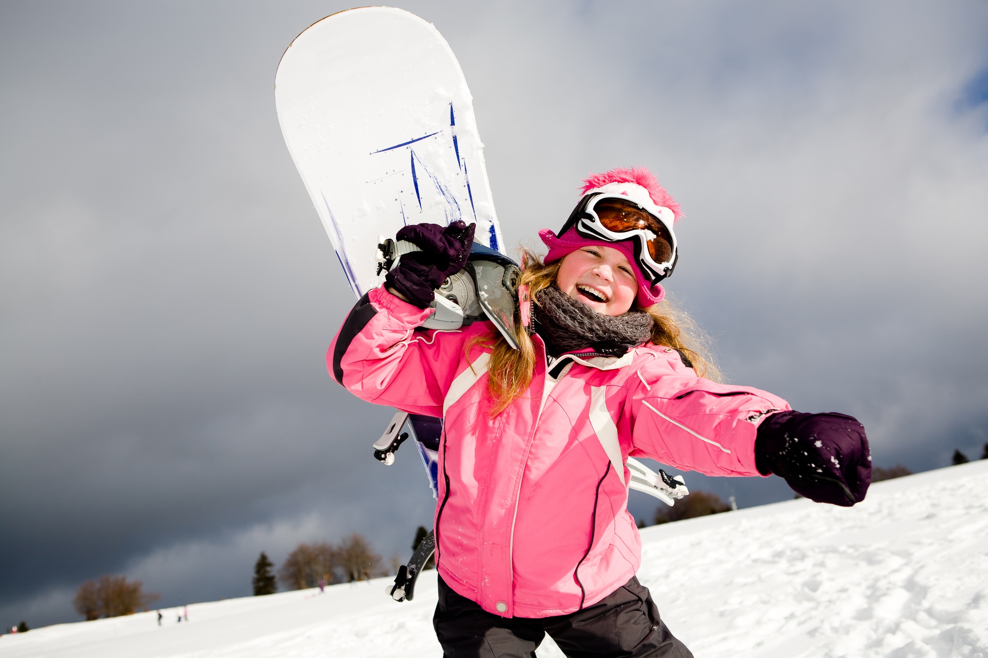 Snowboarding is a good choice for kids aged 6+