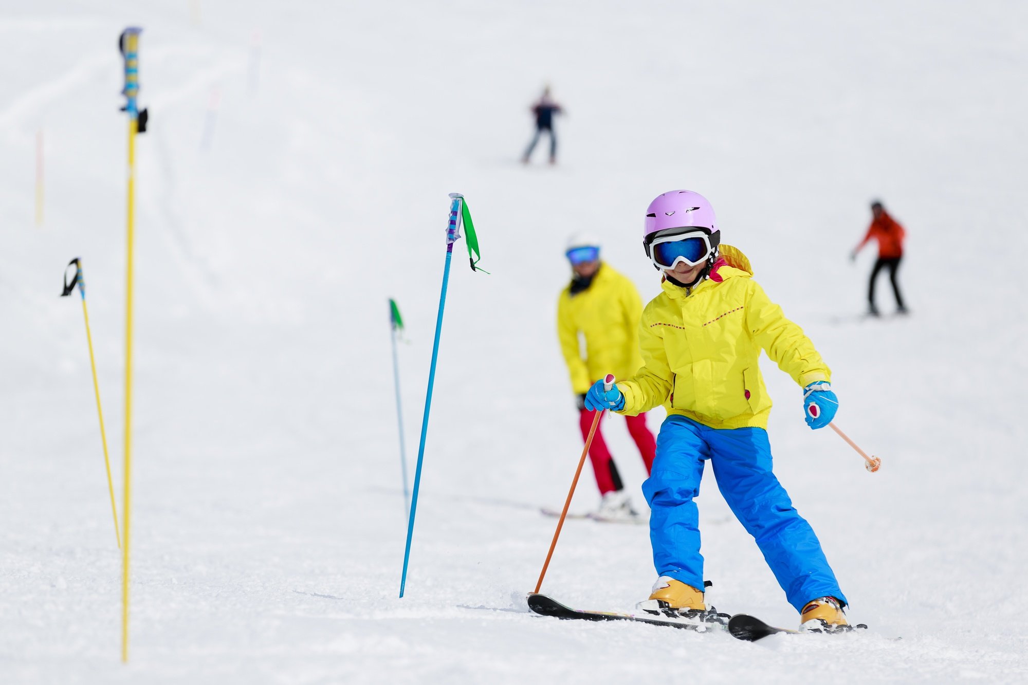 Ski lesson for kids