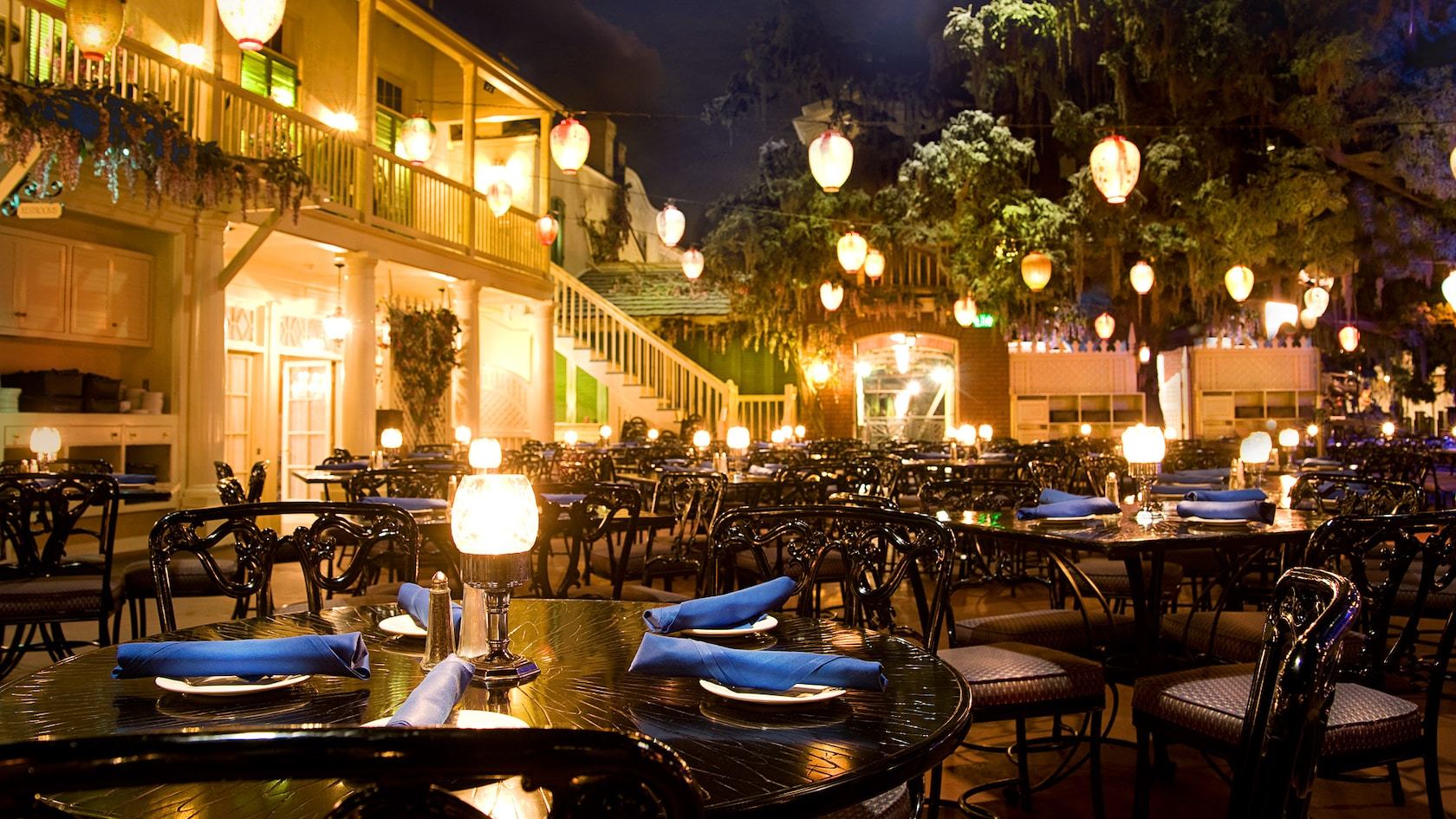 Blue Bayou Restaurant in New Orleans Square romantic restaurant at Disneyland