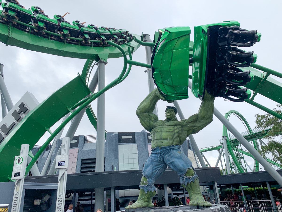 The Incredible Hulk Coaster at Islands of Adventure