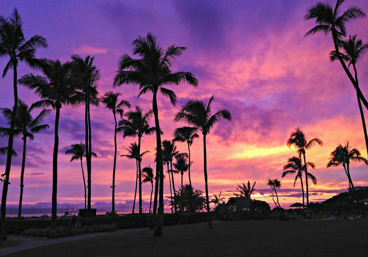 Maui sunset at Sheraton Maui Resort 