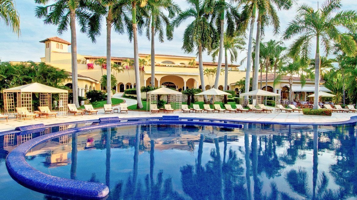 Pool at the adult-only Casa Velas Resort in Puerto Vallarta
