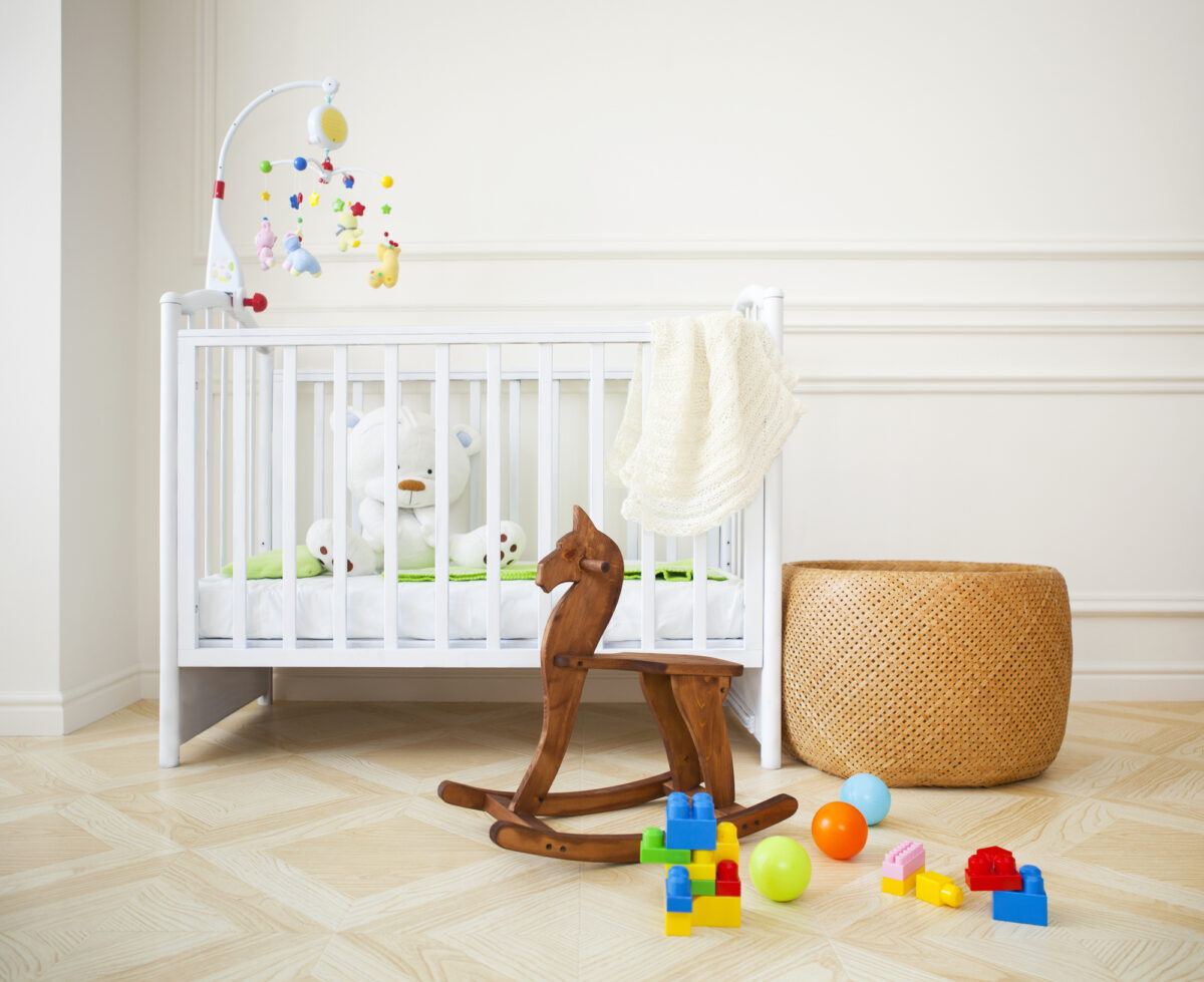 Standard crib and baby gear