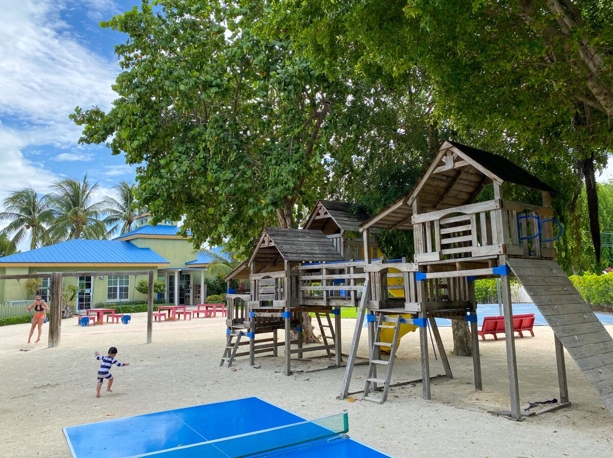 Playground at Hawks Cay Resort with kids