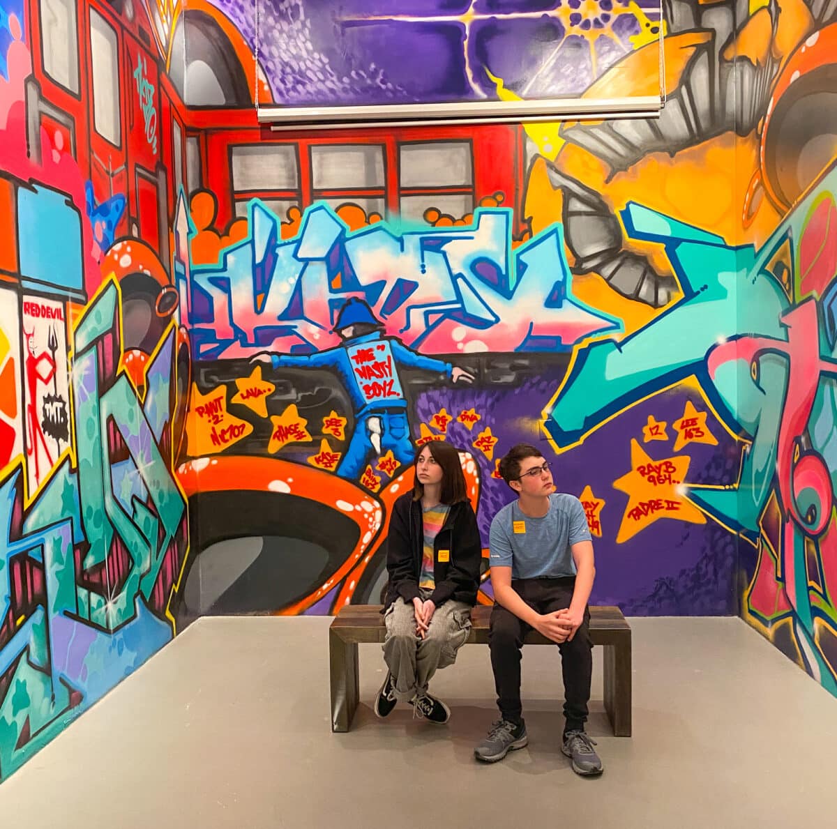 Museum of Grafitti in Miami with kids