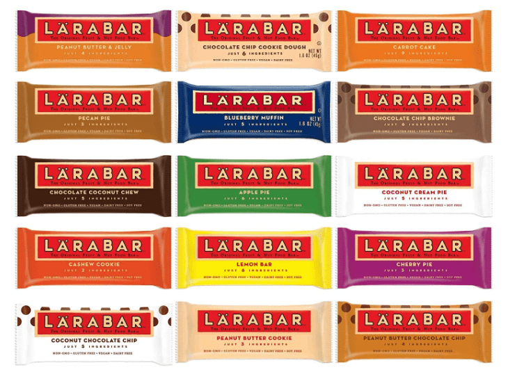LaraBars healthy travel snacks