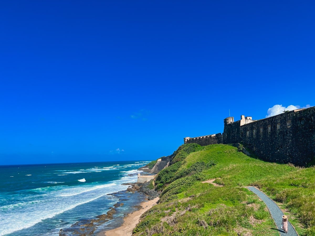 Walking path at Castillo San Cristobal in Puerto Rico