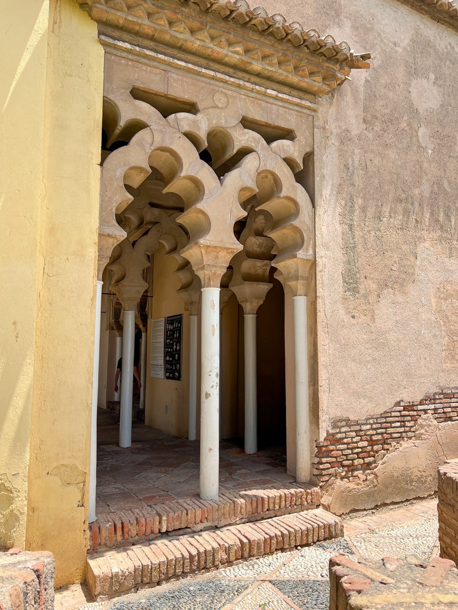 Moorish arches at La Alcazaba
