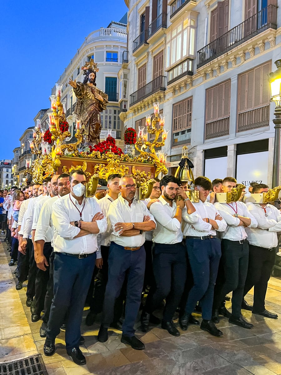 Religious processional in Málaga