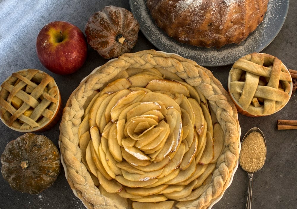 Apple pies in many different forms