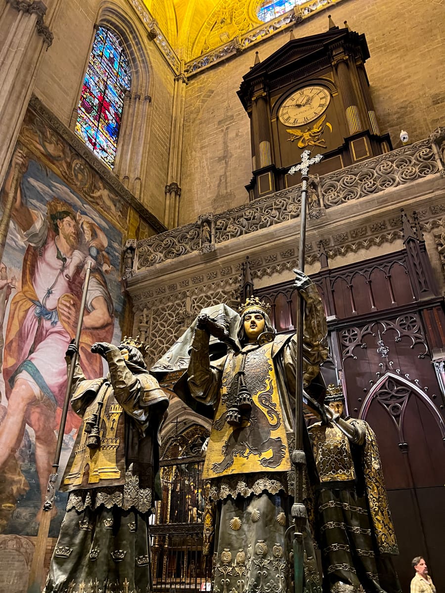 The Tomb of Christopher Columbus in Seville Cathedral 